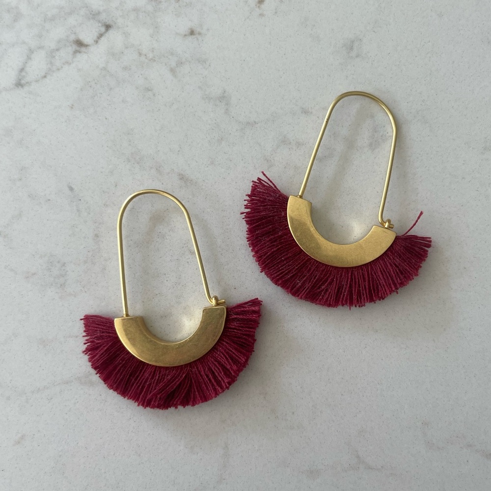 Madewell Fringe Drop Earrings